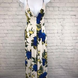 Akira Chicago Black Label Floral Print Jumpsuit